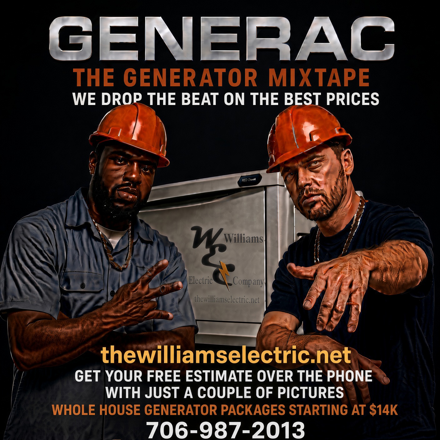 Generac whole house generator installation — Williams Electric authorized dealer