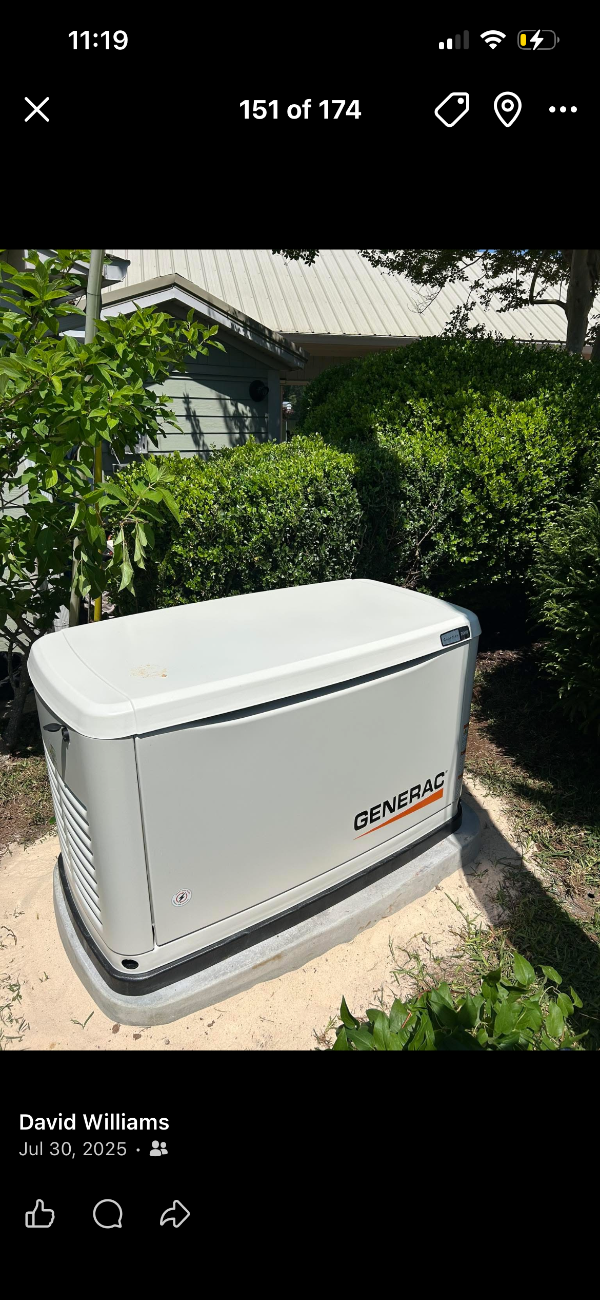 Williams Electric crew member on the job site