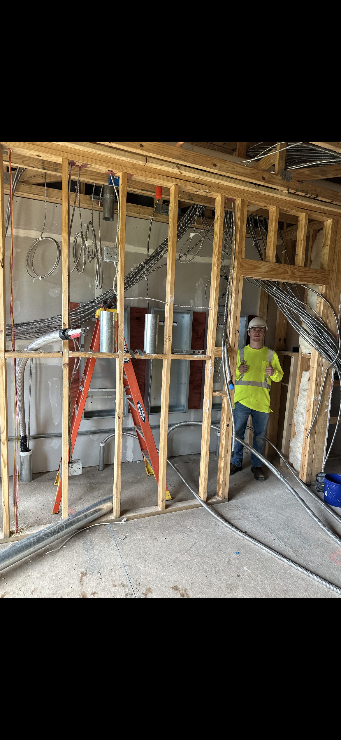 Williams Electric crew member on the job site